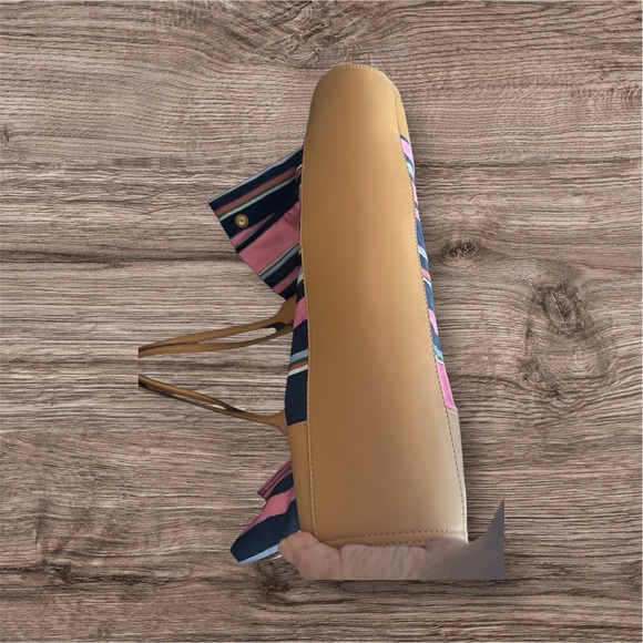 Tory Burch Ella Striped Tote - Picture 13 of 15